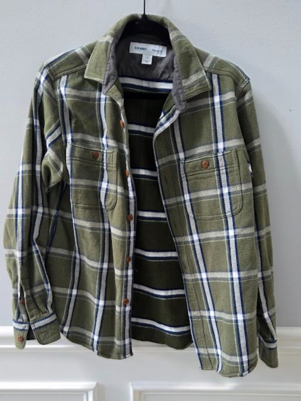 Green Flannel Shacket